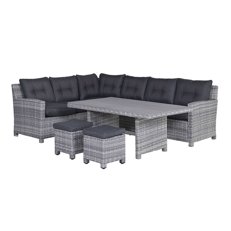 Foto van Garden impressions alaska lounge dining set links - grijs