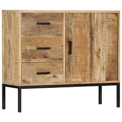 Foto van Vidaxl dressoir 88x30x71 cm massief mangohout