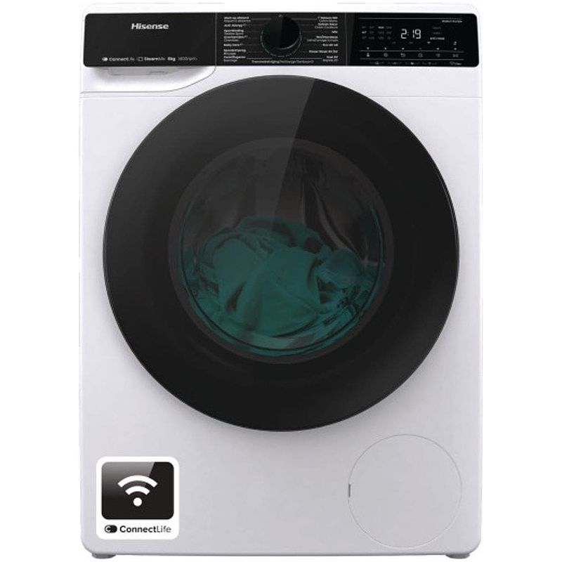 Foto van Hisense wf5v843bw/blx wasmachine wit