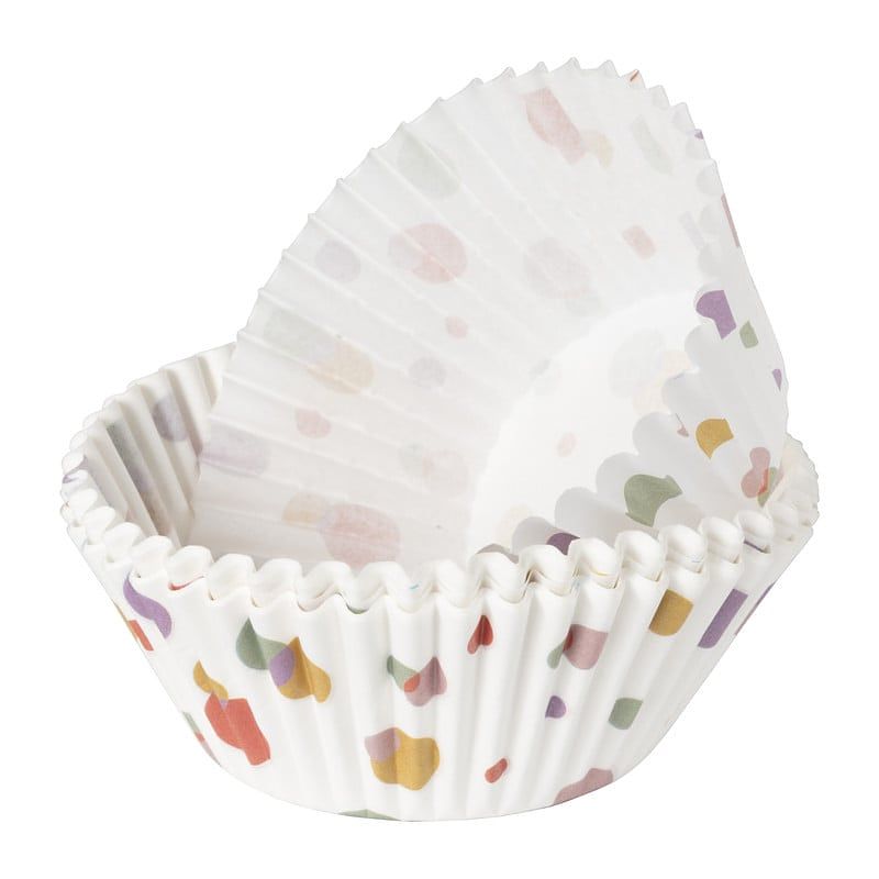 Foto van Cupcake set dots - set van 24 - ø11 cm