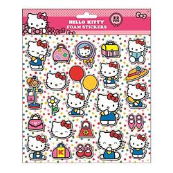 Foto van W&o foamstickers hello kitty 24 x 20,5 cm 22-delig roze