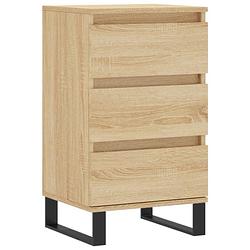 Foto van Vidaxl dressoir 40x35x70 cm bewerkt hout sonoma eikenkleurig