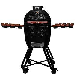 Foto van Bbq - kamado - 18"" - grillmaster - houtskoolbarbecue - keramisch - zwart