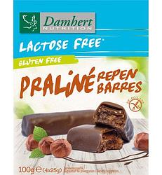 Foto van Damhert lactose free praliné repen glutenvrij