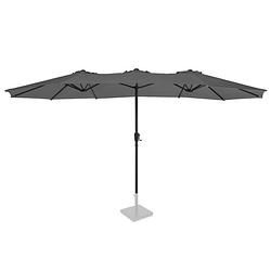 Foto van Vonroc parasol iseo - 460x270cm - premium parasol grijs