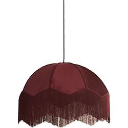 Foto van Hanglamp malagia velvet bordeaux 50cm