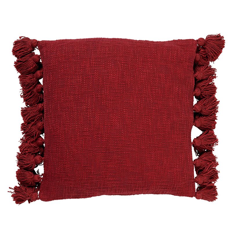 Foto van Dutch decor sierkussen ruby 45x45 cm merlot