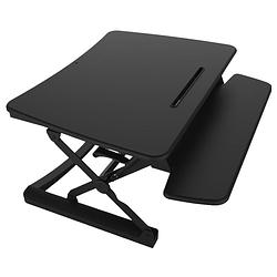 Foto van Zit-sta bureau module extra large - verstelbare computertafel - zwart