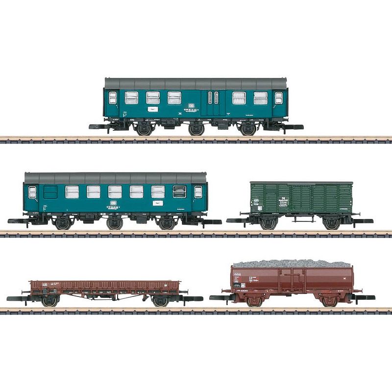 Foto van Märklin 087761 z set van 5 spooronderhoudswagens mhi van de db