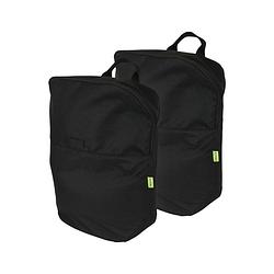 Foto van Dresco pakaftas leisure 36 liter nylon zwart 2 stuks