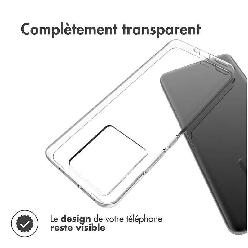 Foto van Accezz clear backcover xiaomi 13t / 13t pro telefoonhoesje transparant