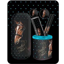 Foto van My beautiful horse - stationary set - 7 delig - zwart