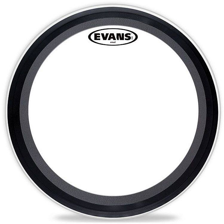 Foto van Evans bd22emad 22 inch emad clear bassdrumvel