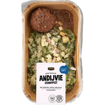 Foto van Jumbo verse maaltijd andijvie stamppot 450g