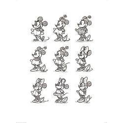 Foto van Pyramid minnie mouse sketched multi kunstdruk 60x80cm