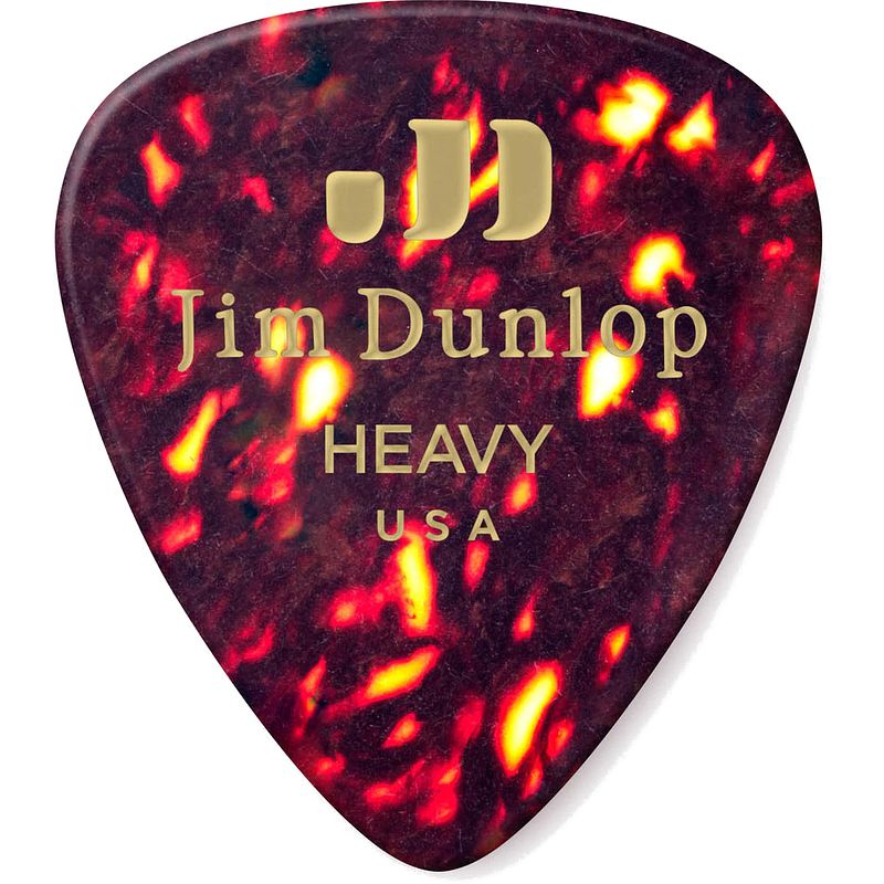 Foto van Dunlop celluloid classic heavy plectrum