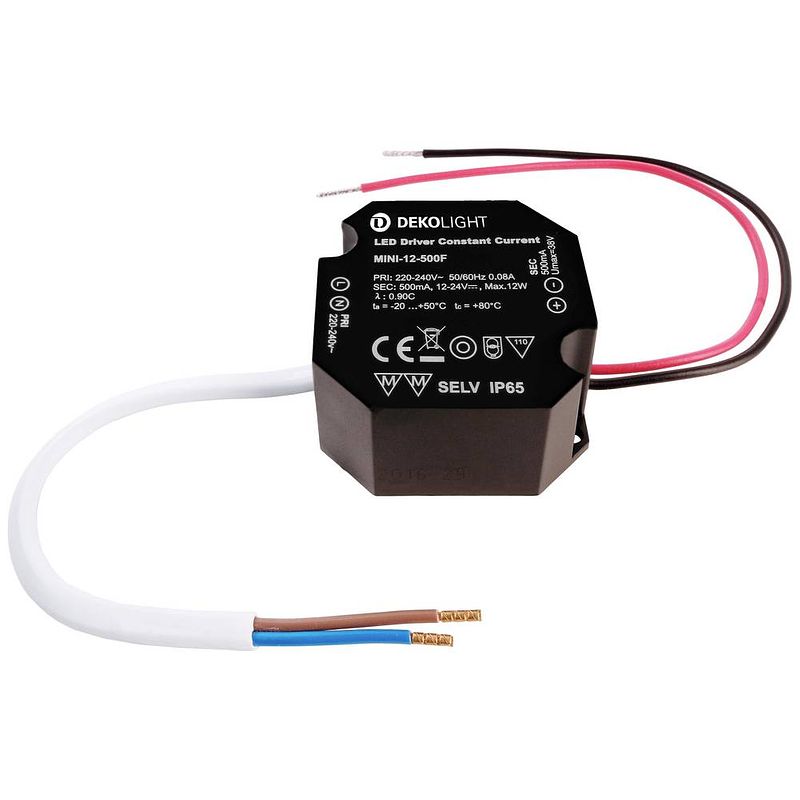 Foto van Deko light octo, dim, cc, rsm led-driver constante stroomsterkte 12 w 0.50 a 12 - 24 v/dc