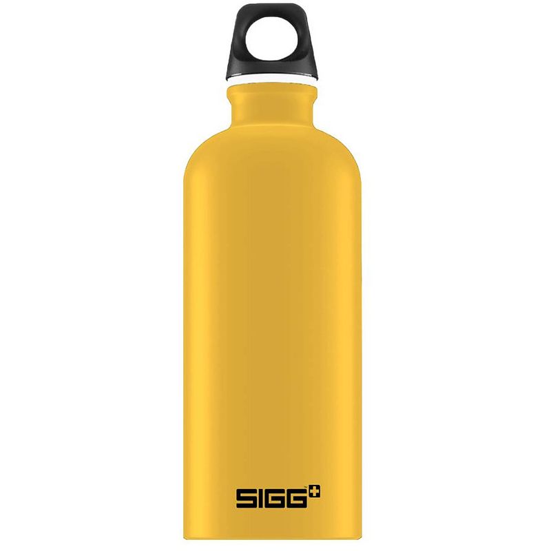 Foto van Sigg drinkfles traveller touch 1 liter 25,7 cm aluminium geel