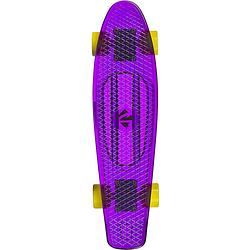 Foto van Choke skateboard juicy susi clear purple 57 cm polypropeen geel