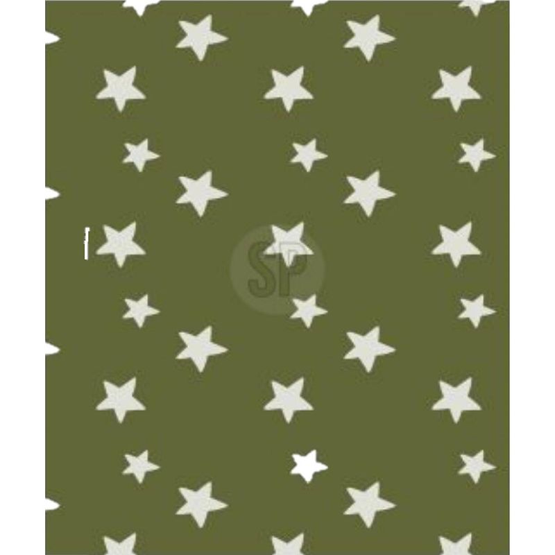 Foto van Polyester fleece deken/dekentje/plaid 130 x 170 cm marine groen met sterren - plaids