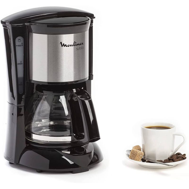 Foto van Moulinex fg150813 sudo cafetiere elect. 0,6 l, 6 kopjes, koffiezetapparaat, anti-drop, draaipilter, auto uit 30 min