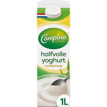 Foto van Campina halfvolle vanille yoghurt 1l bij jumbo