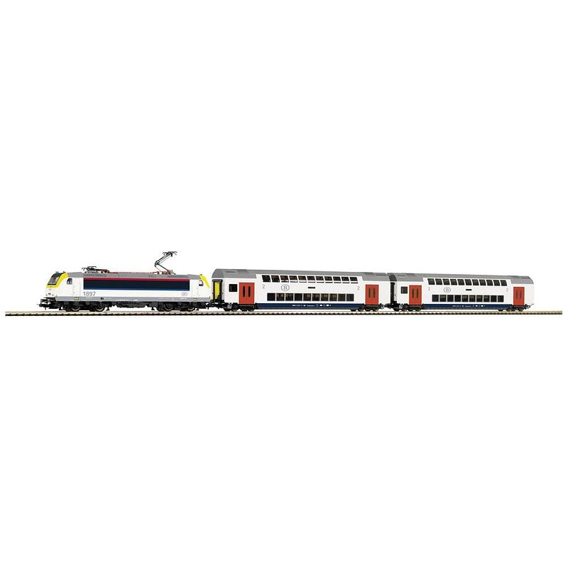 Foto van Piko h0 59108 h0 pscwlan-startset met locserie e 186 van de nmbs/sncb