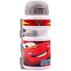 Foto van Disney bidon met bidonhouder cars wit/rood 500 ml