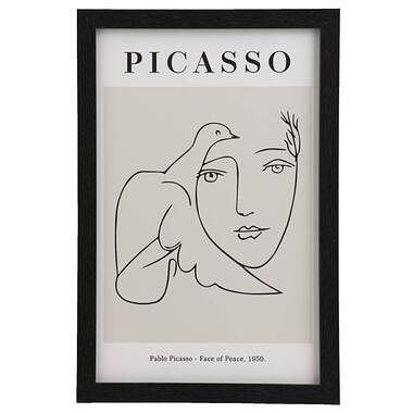 Foto van Poster picasso - mdf/glas - 30x20 cm - leen bakker