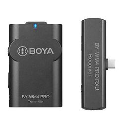 Foto van Boya 2.4 ghz lavalier microfoon draadloos by-wm4 pro-k5 voor android