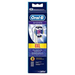 Foto van Oral-b opzetborstels 3d white - 8 stuks