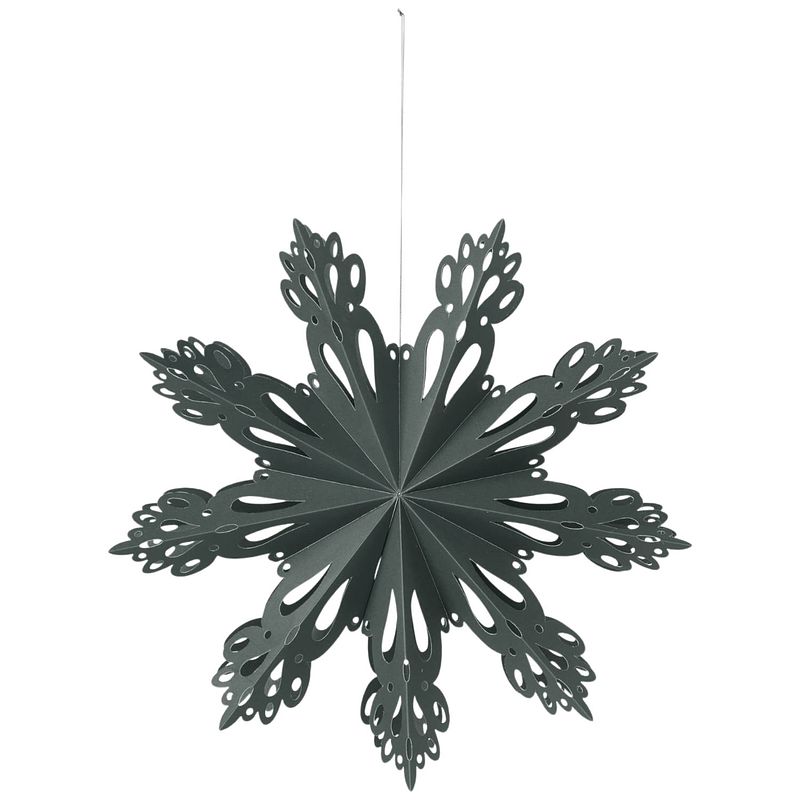 Foto van Broste copenhagen hangornament snowflake star deep forest