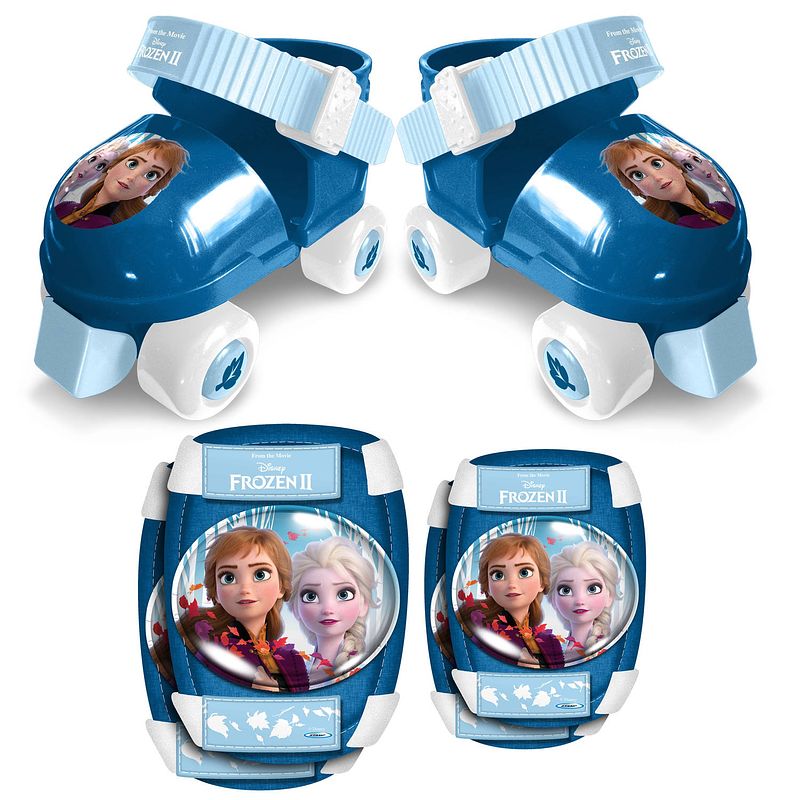 Foto van Disney rolschaatsen met bescherming frozen 2 blauw maat 23-27