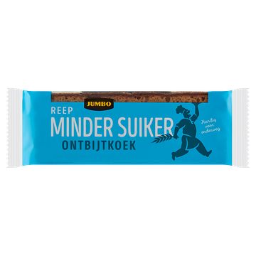 Foto van Jumbo reep minder suiker ontbijtkoek 5 x 50g