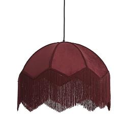 Foto van Hanglamp malagia velvet bordeaux 60cm