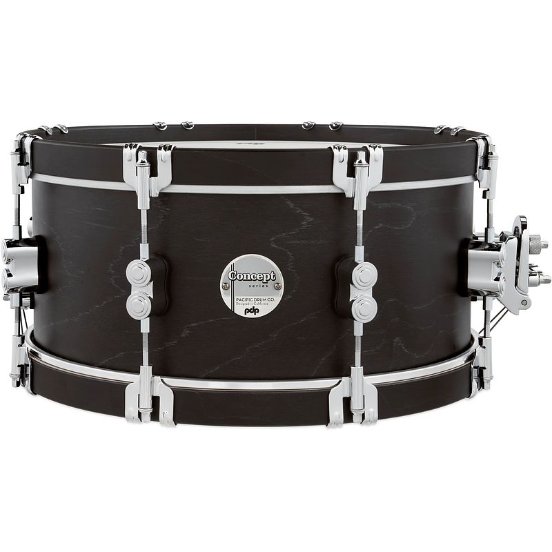 Foto van Pdp drums pdcc6514ssee concept classic ebony stain snaredrum 14 x 6.5 inch