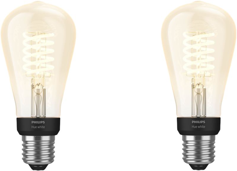 Foto van Philips hue filamentlamp white edison e27 duo pack