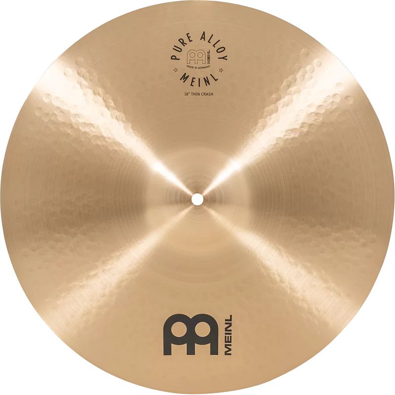 Foto van Meinl pure alloy thin crash 18 inch crash bekken