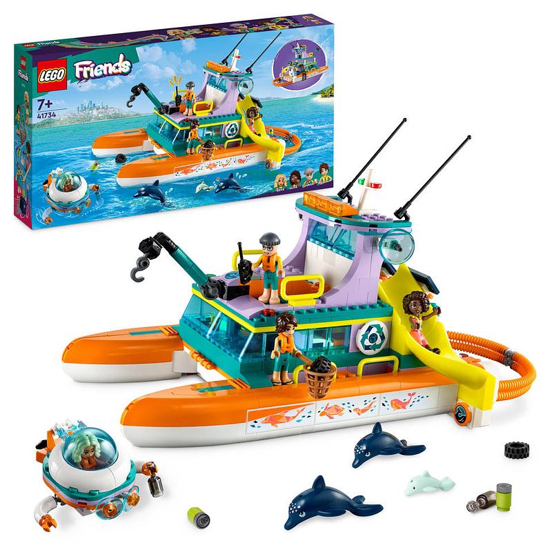 Foto van Lego friends reddingsboot op zee 41734