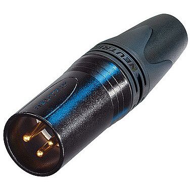 Foto van Neutrik nc3mxx-14-b xlr kabeldeel 3-p male zwart voor kabel 8-10mm o.d.