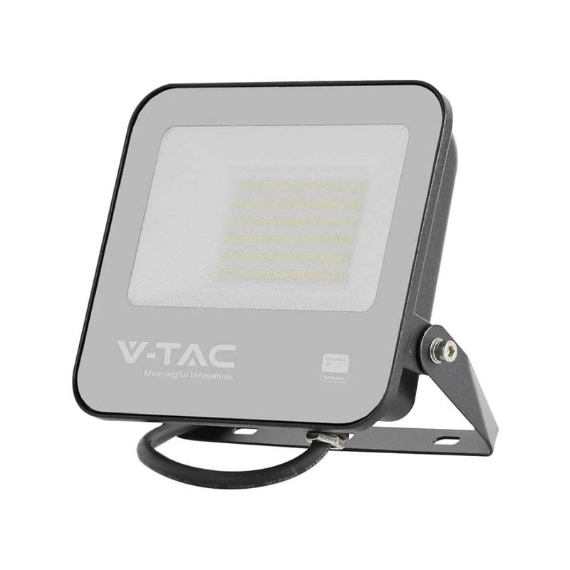 Foto van V-tac vt-4455-b zwarte led schijnwerpers - samsung - ip65 - 50w - 5740 lumen - 4000k - 5 jaar