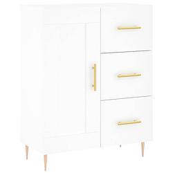 Foto van Vidaxl dressoir 69,5x34x90 cm bewerkt hout wit