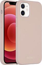 Foto van Accezz liquid silicone backcover met magsafe iphone 12 mini telefoonhoesje roze