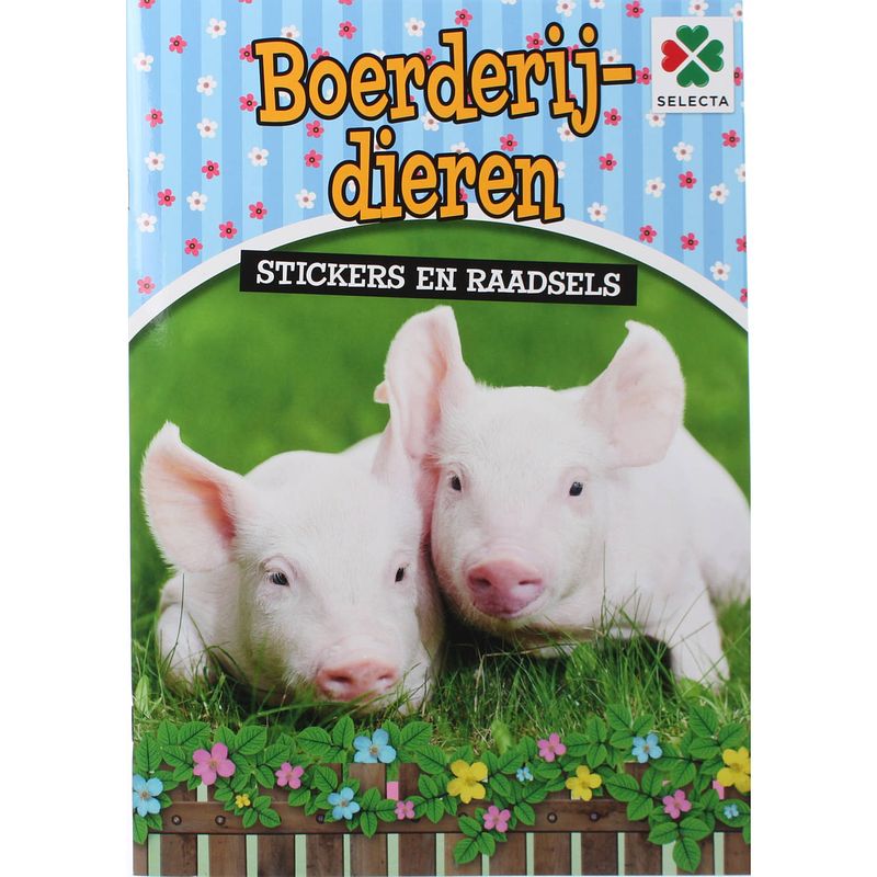 Foto van Selecta boerderijdieren sticker doeboek