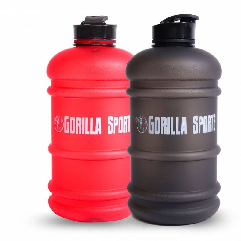 Foto van Gorilla sports waterfles - gallon - 2,2 liter - grijs