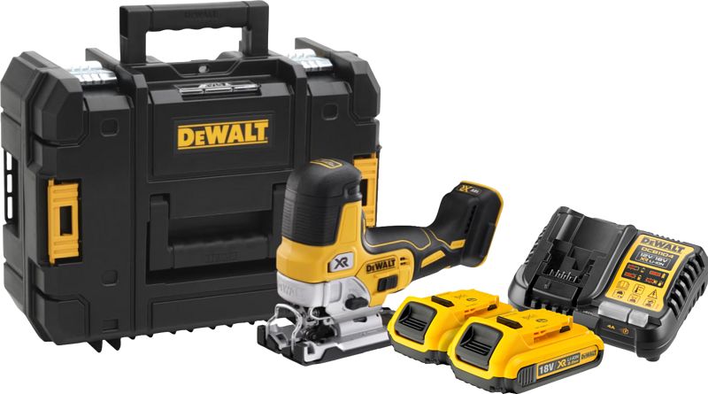 Foto van Dewalt dcs335nt-xj 5,0 ah accu (2x) starterspakket