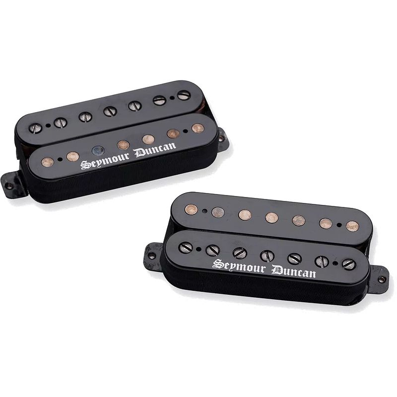 Foto van Seymour duncan black winter 7-string humbucker set black 7-snarige gitaarelementen (set van 2)