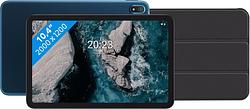 Foto van Nokia t20 10.4 inch 64gb wifi blauw + just in case smart tri-fold book case zwart