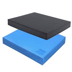 Foto van Orange gym - balance pad - 2x antraciet/blauw - 38x32.5x6 cm