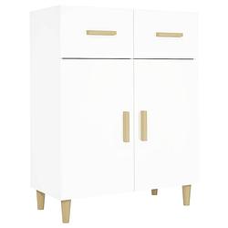 Foto van Vidaxl dressoir 69,5x34x89 cm bewerkt hout wit